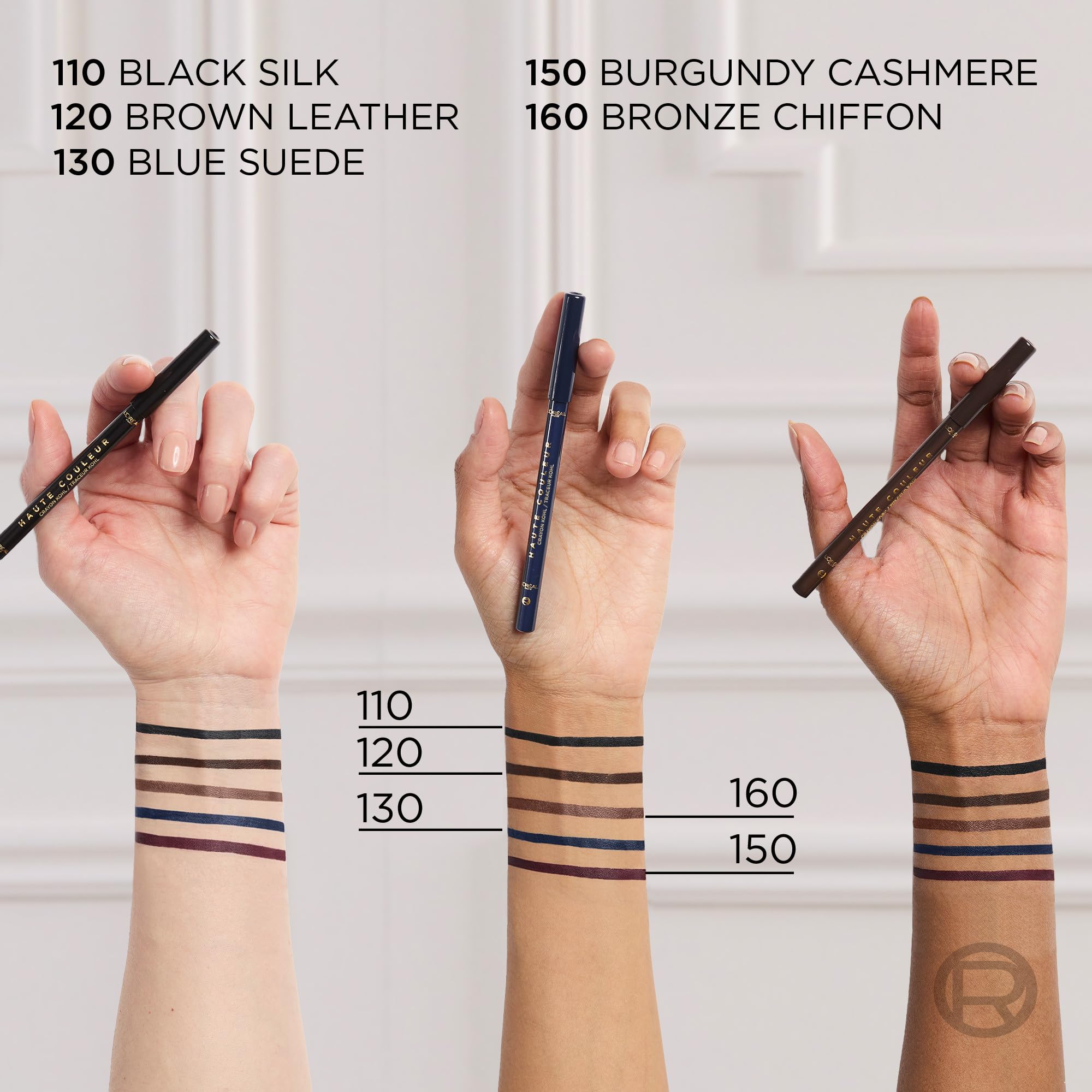 L'Oréal Paris Haute Couleur Kohl Eyeliner disponible en cinco tonos