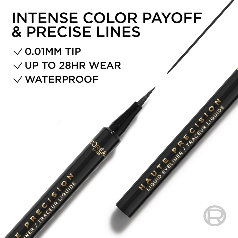 Tono 010 Black Silk, delineador Haute Precision de L'Oreal Paris para definir la mirada.