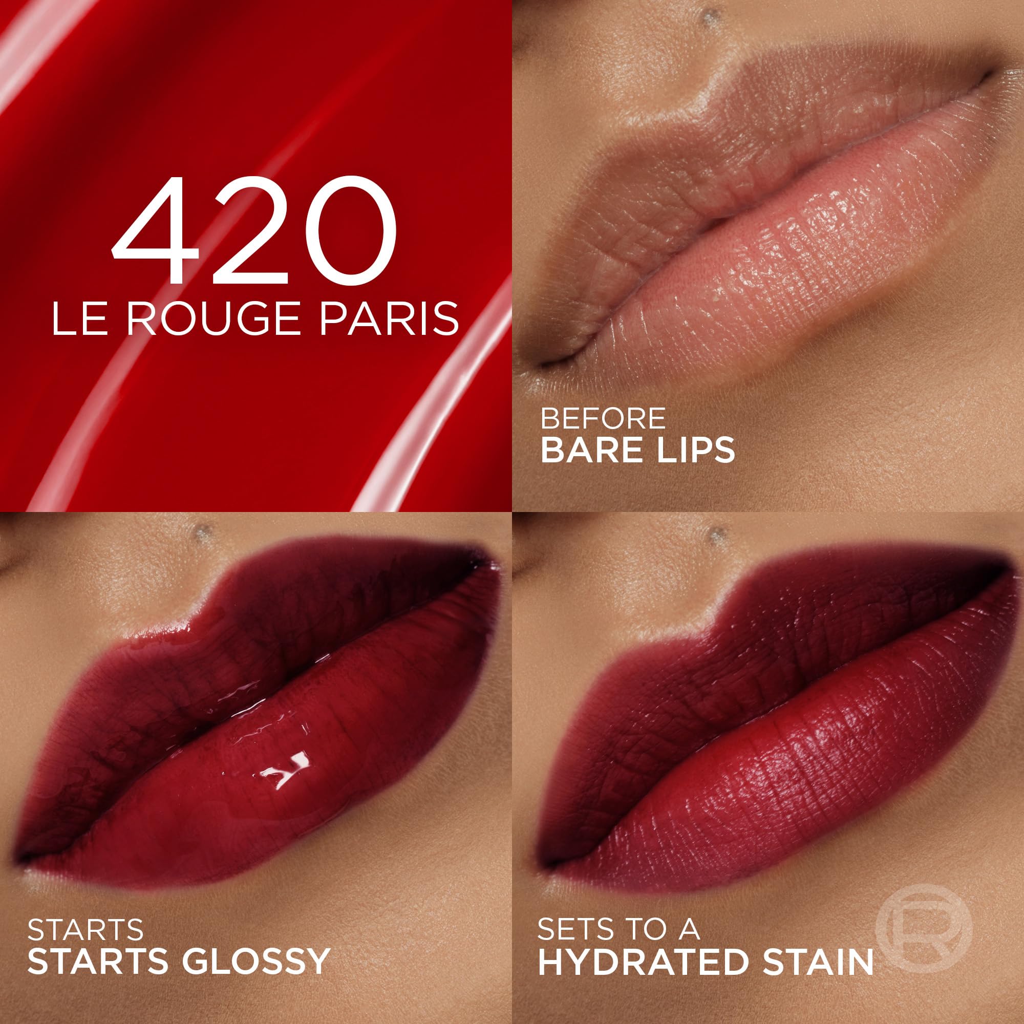 L'Oréal Paris Hyaluron Tint tono natural para labios suaves y hidratados.