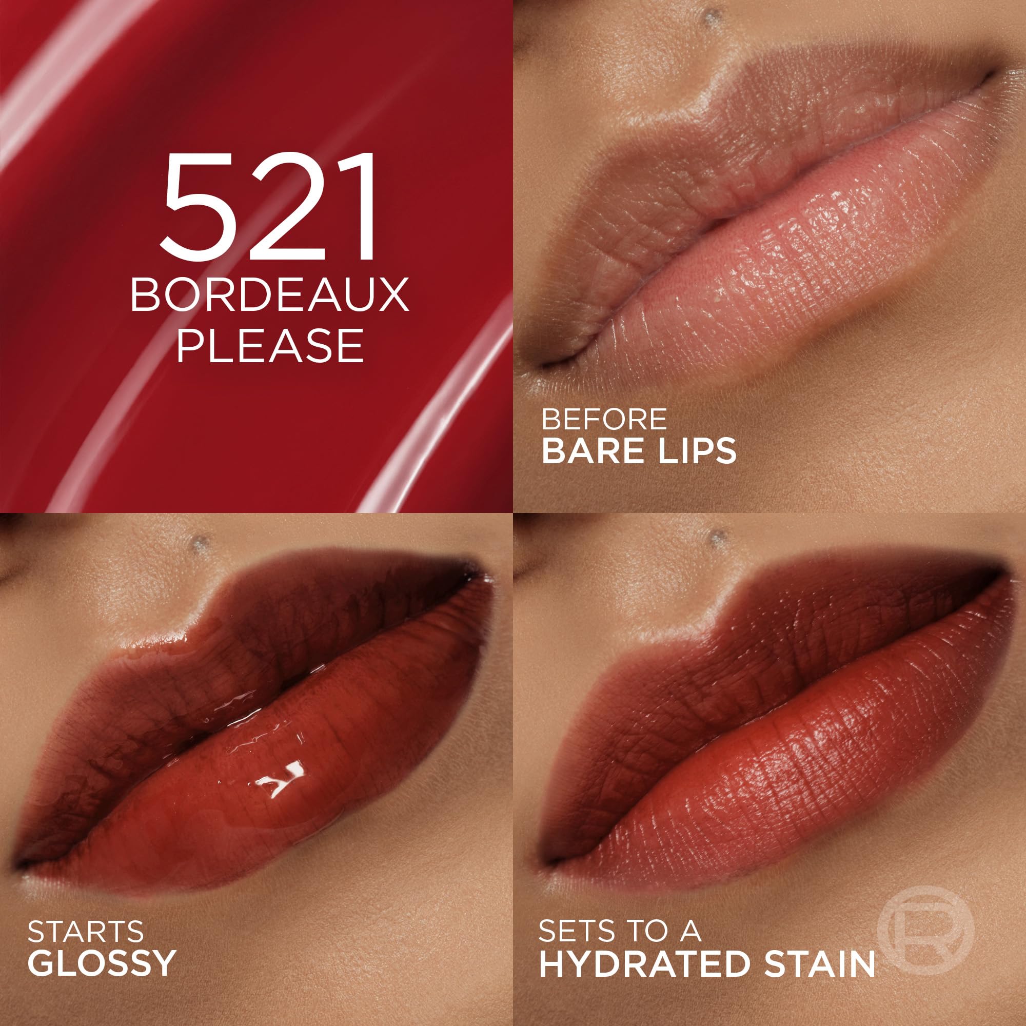 L'Oreal Paris Hyaluron Tint Lip Stain Serum – aplicador precisión: aplicación suave y definida.