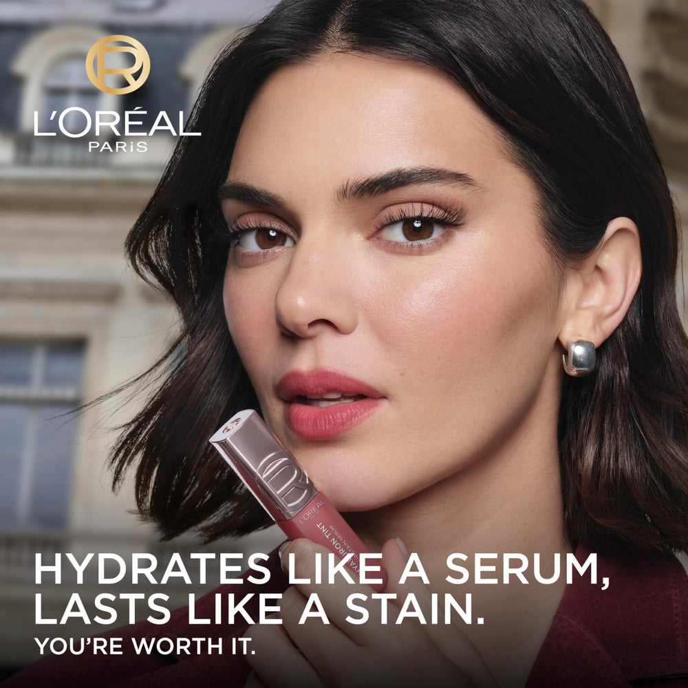 L'Oreal Paris Hyaluron Tint Lip Stain Serum: textura sedosa que cuida los labios.