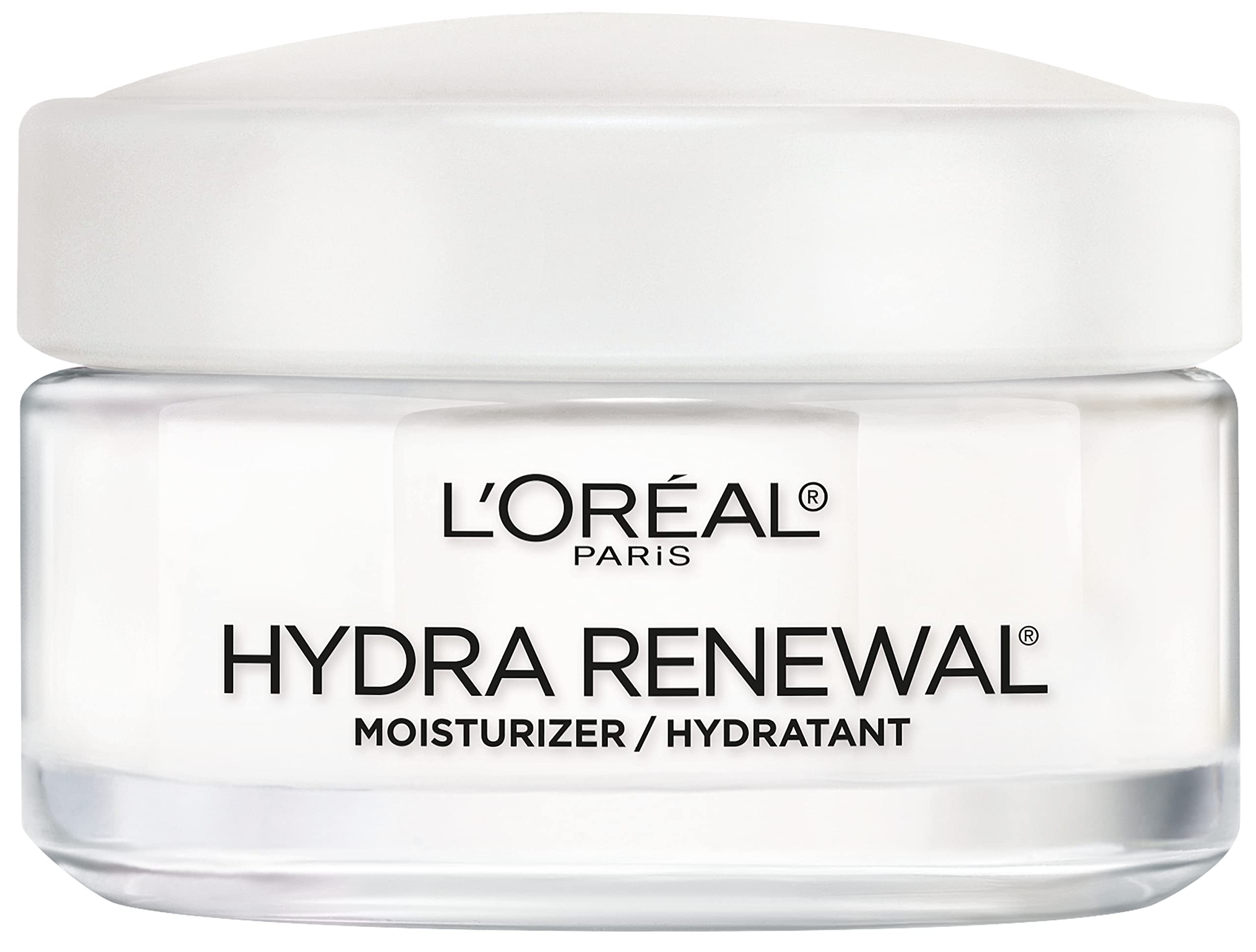 L'Oreal Paris Hydra-Renewal bottle pump for easy daily moisturization.