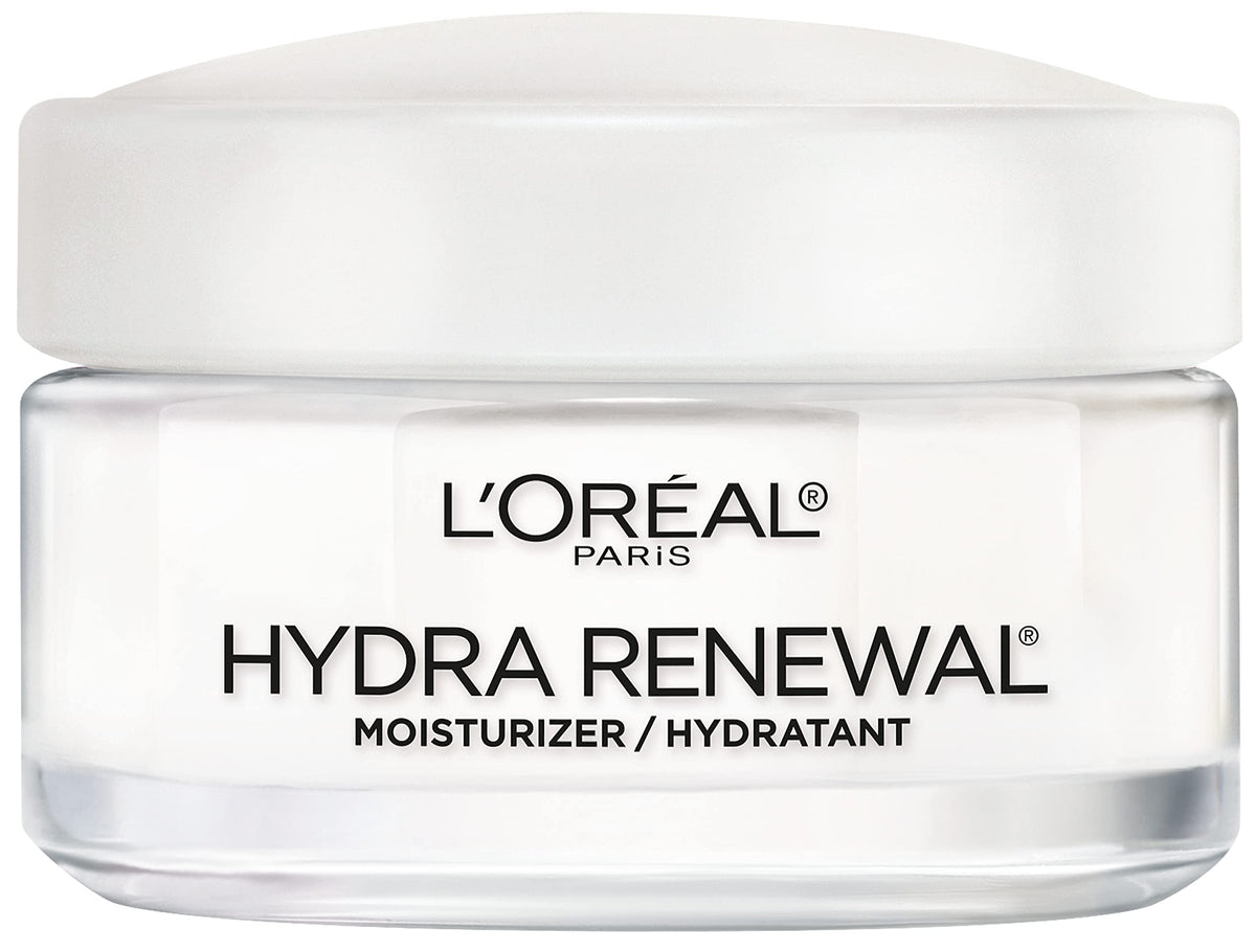 L'Oreal Paris Hydra-Renewal bottle pump for easy daily moisturization.