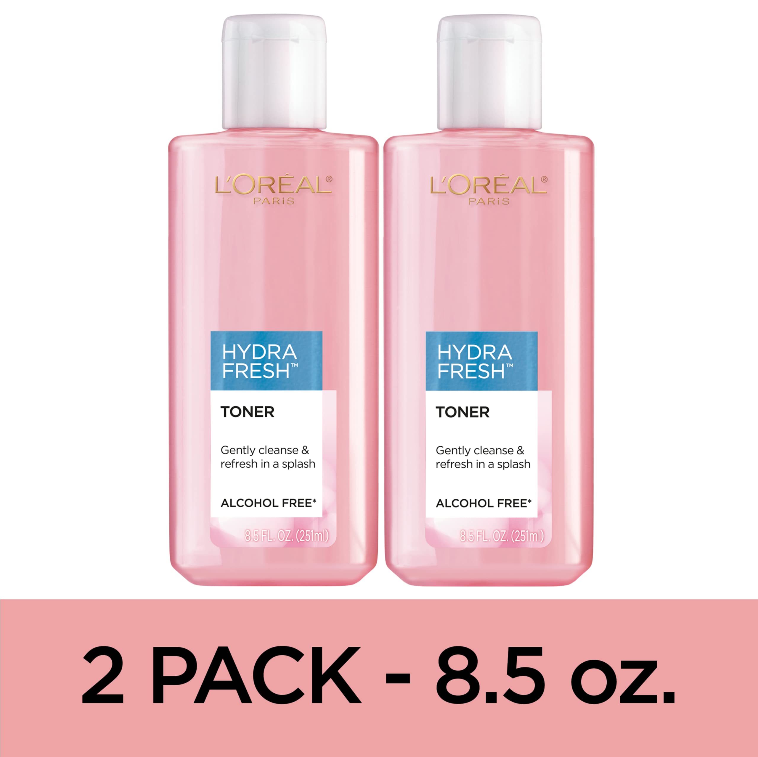 L’Oréal Paris HydraFresh Tónico: aplicación con algodón para frescor uniforme.