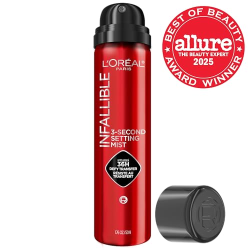 L'Oreal Paris Infallible: aplicación circular a 12 pulgadas para acabado uniforme.
