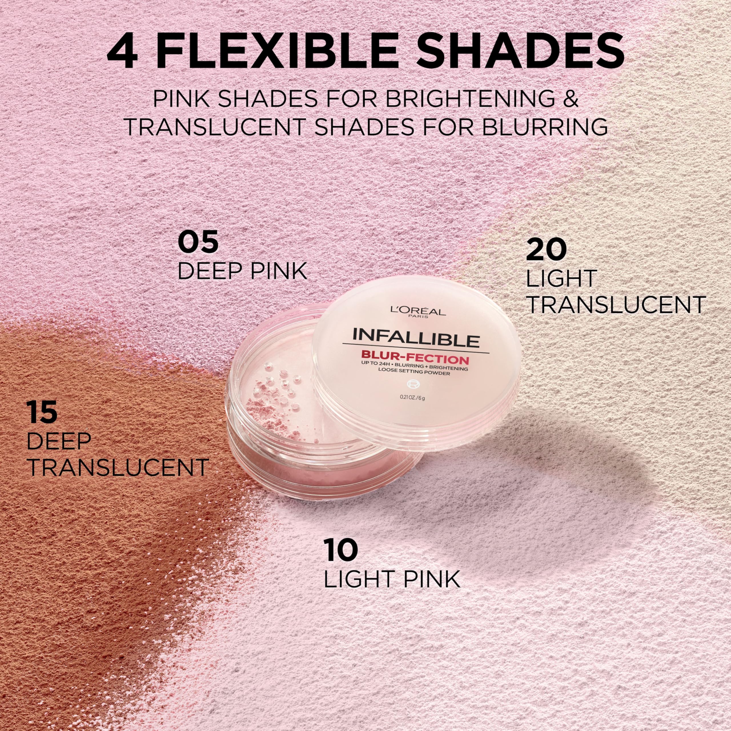 L'Oréal Paris Infallible Blur-fection, aplicación con esponja para acabado suave.