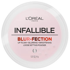 L'Oréal Paris Infallible Blur-fection, polvo difuminado facial para un acabado suave.