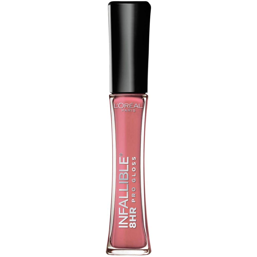 L’Oréal Paris Infallible Brillo Labial 8H: brillo intenso y duración duradera para labios hidratados.