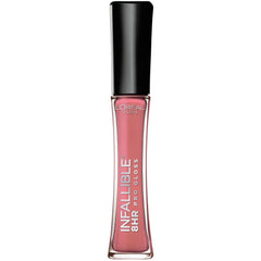 L’Oréal Paris Infallible Brillo Labial 8H: brillo intenso y duración duradera para labios hidratados.