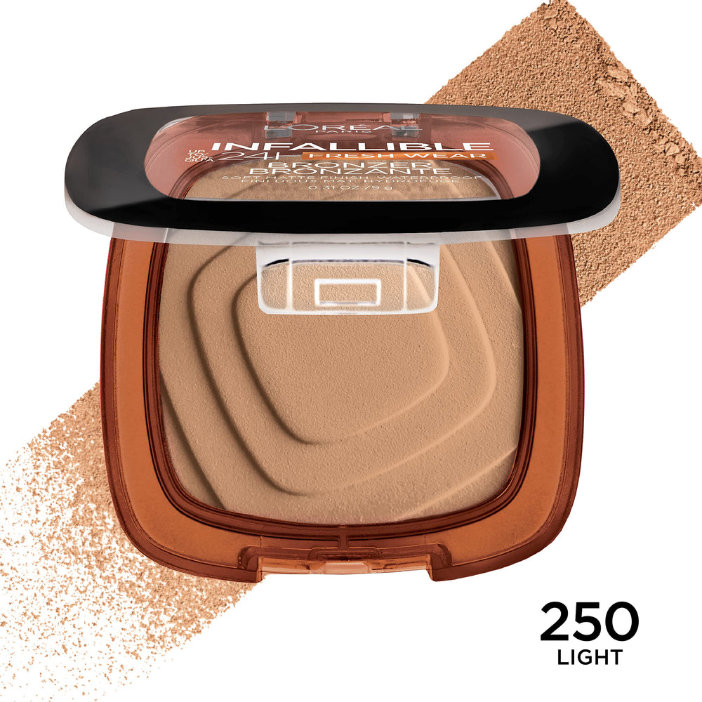 L'Oreal Paris Infallible Bronzer: duración de 24 h para un color que perdura.