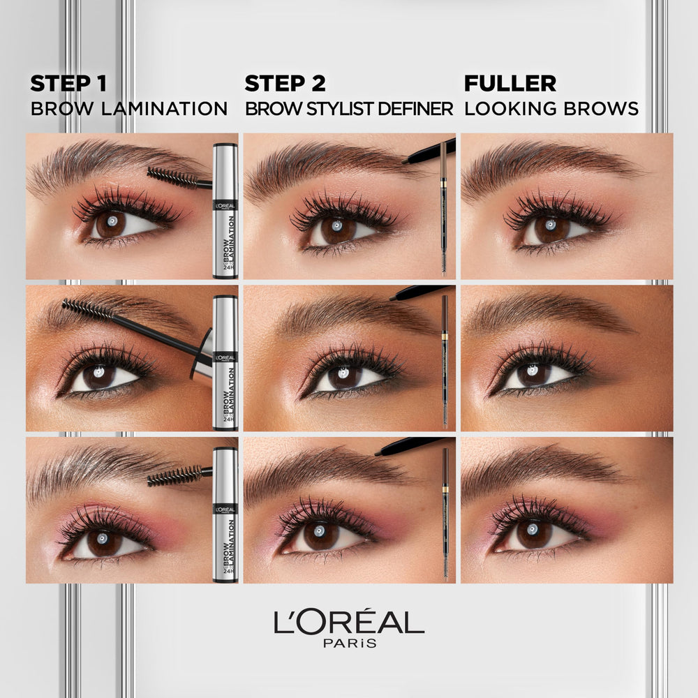 L'Oreal Paris Infallible, aplicador angular para levantamiento de cejas con facilidad.