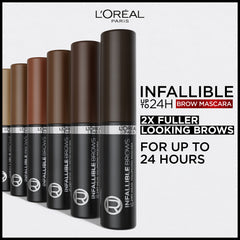 L Oréal Paris Infallible Cejas tono 6R Auburn: color cálido para complementar el cabello.