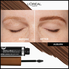 L Oréal Paris Infallible Cejas: cepillo 3D para mejorar densidad con precisión.