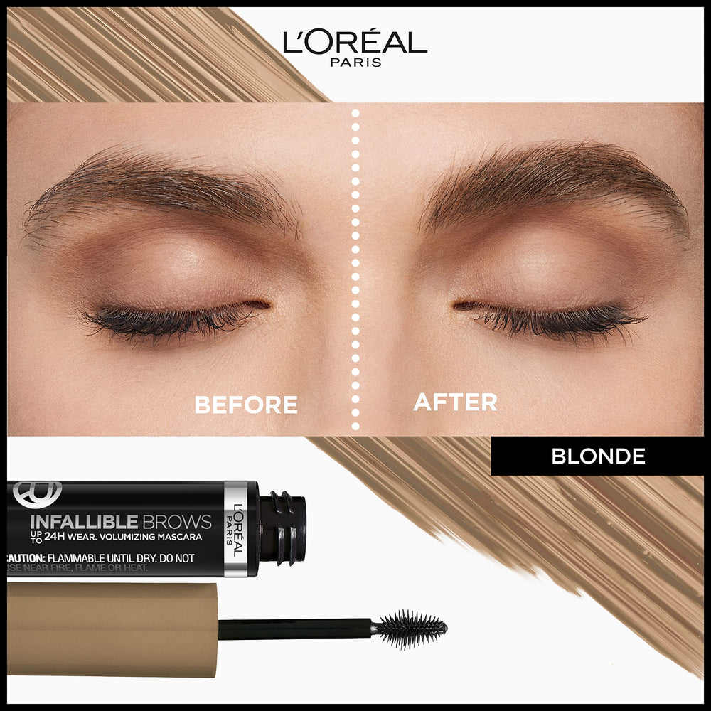 L’Oréal Paris Infallible: cepillo 3D micro-agarre para máxima densidad.