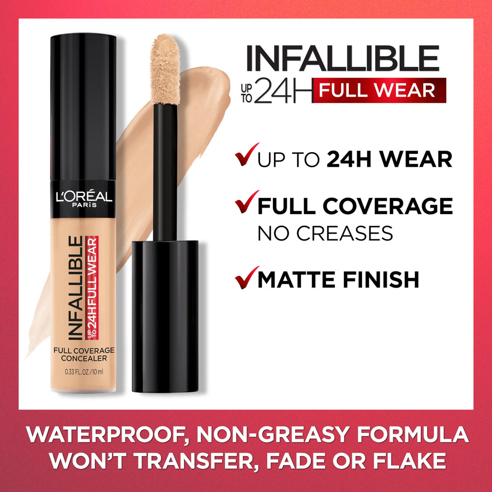 L'Oréal Paris Infallible Corrector Porcelana en uso diario para piel uniforme