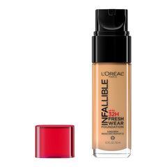 L'Oreal Paris Infallible Fresh Wear: botella 32h, cobertura duradera para rostro