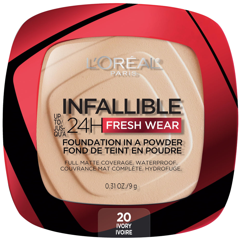 L'Oréal Paris Infallible Fresh Wear Polvo fundación: aplicación suave para un acabado natural