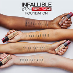 L'Oreal Paris Infallible Fresh Wear resistencia al sudor y transferencia