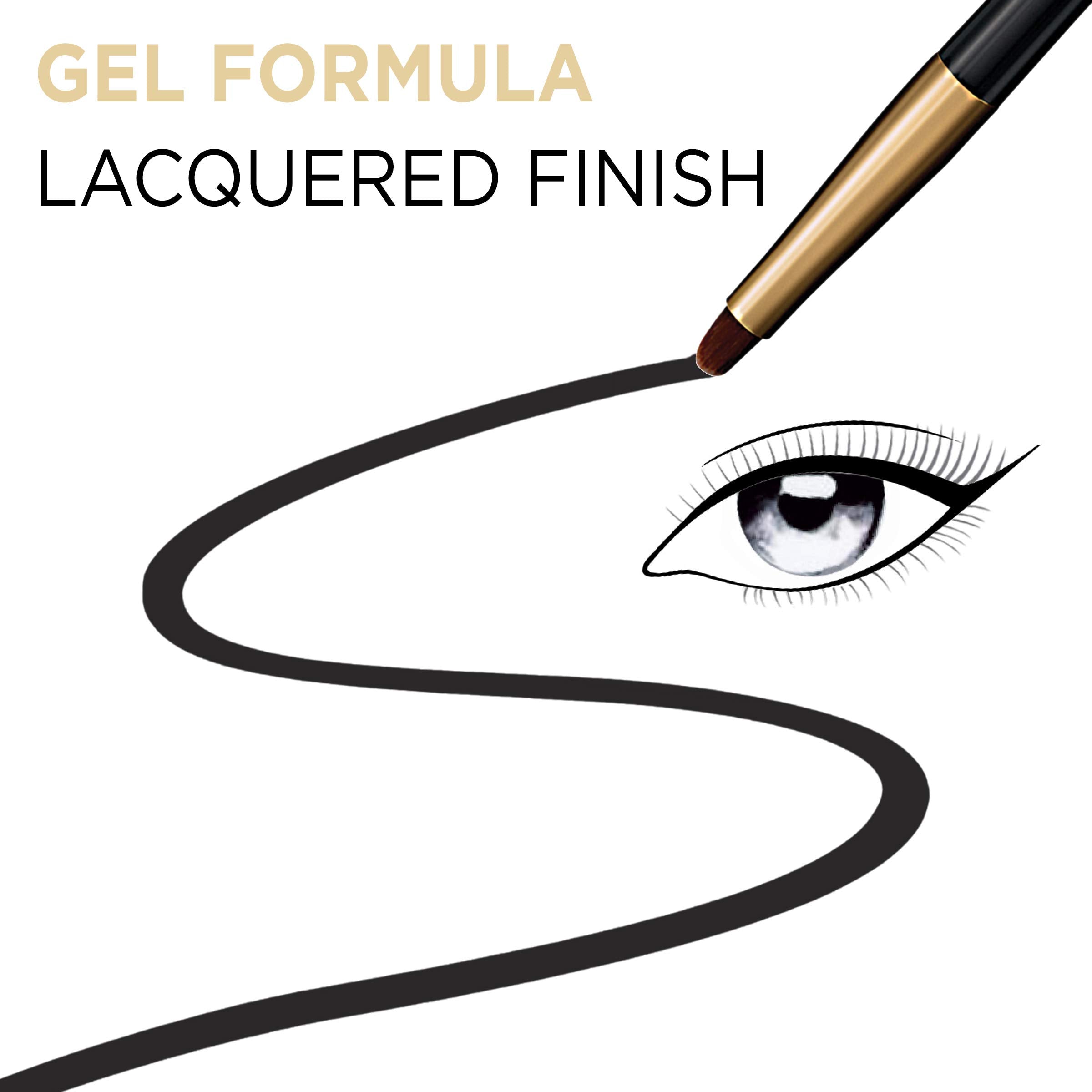 L'Oreal Paris Infallible Gel Lacquer Liner features a high-shine lacquer finish for dramatic looks.