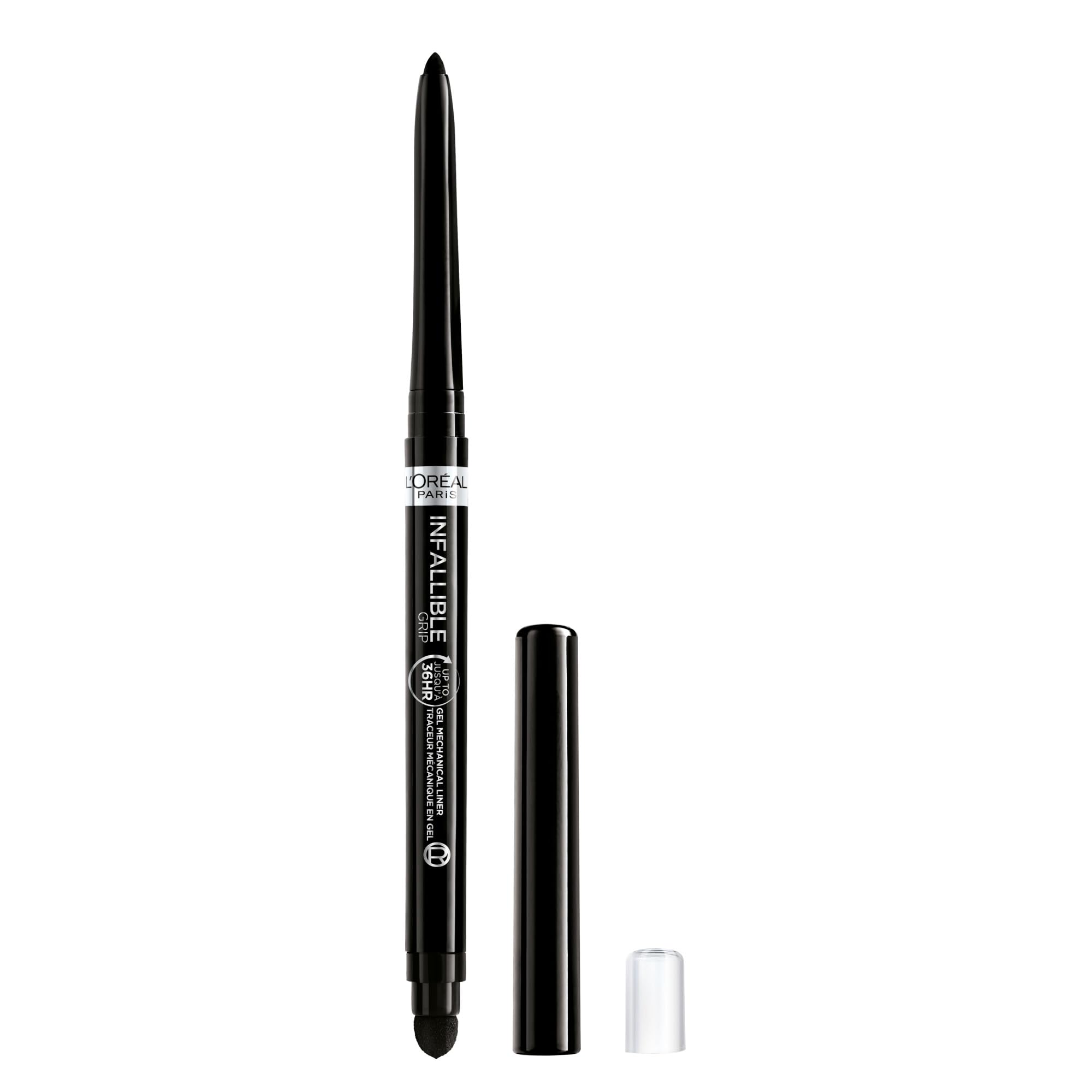 L'Oreal Paris Infallible Grip delineador gel, aplicación suave para trazos precisos y duraderos.