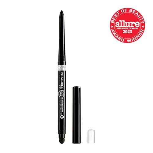 L'Oreal Paris Infallible Grip delineador gel, resistencia al agua para ojos definidos todo el día.