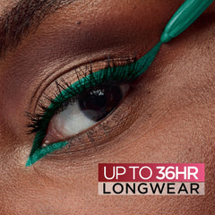 L’Oréal Paris Infallible Grip, aplicación suave en verde esmeralda para delineado definido.