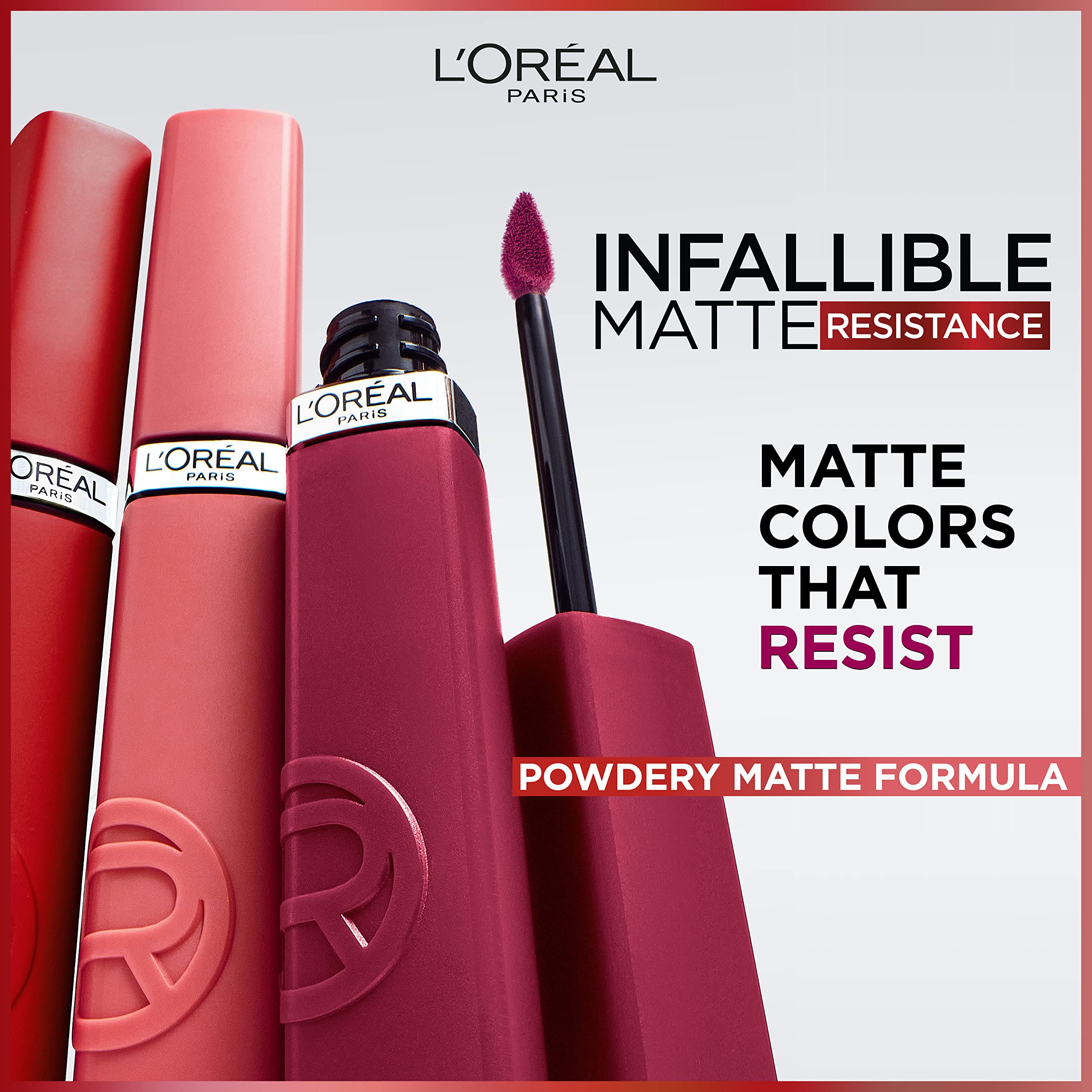 L'Oreal Paris Infallible: tono Worth It 601 aplicado con precisión.