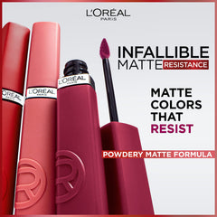 L'Oreal Paris Infallible: tono Worth It 601 aplicado con precisión.