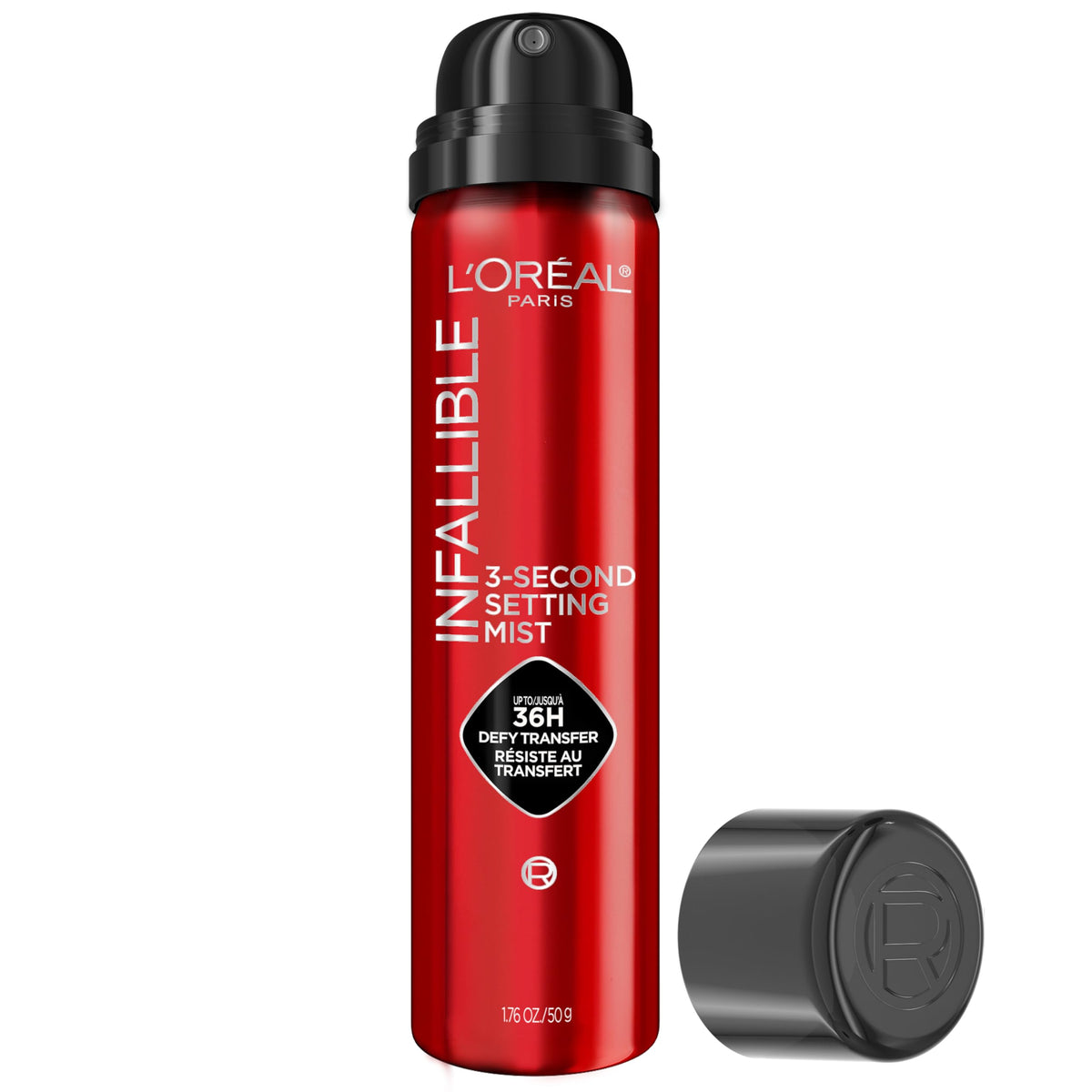 L'Oreal Paris Infallible: neblina microfin fijadora para fijar maquillaje en segundos.