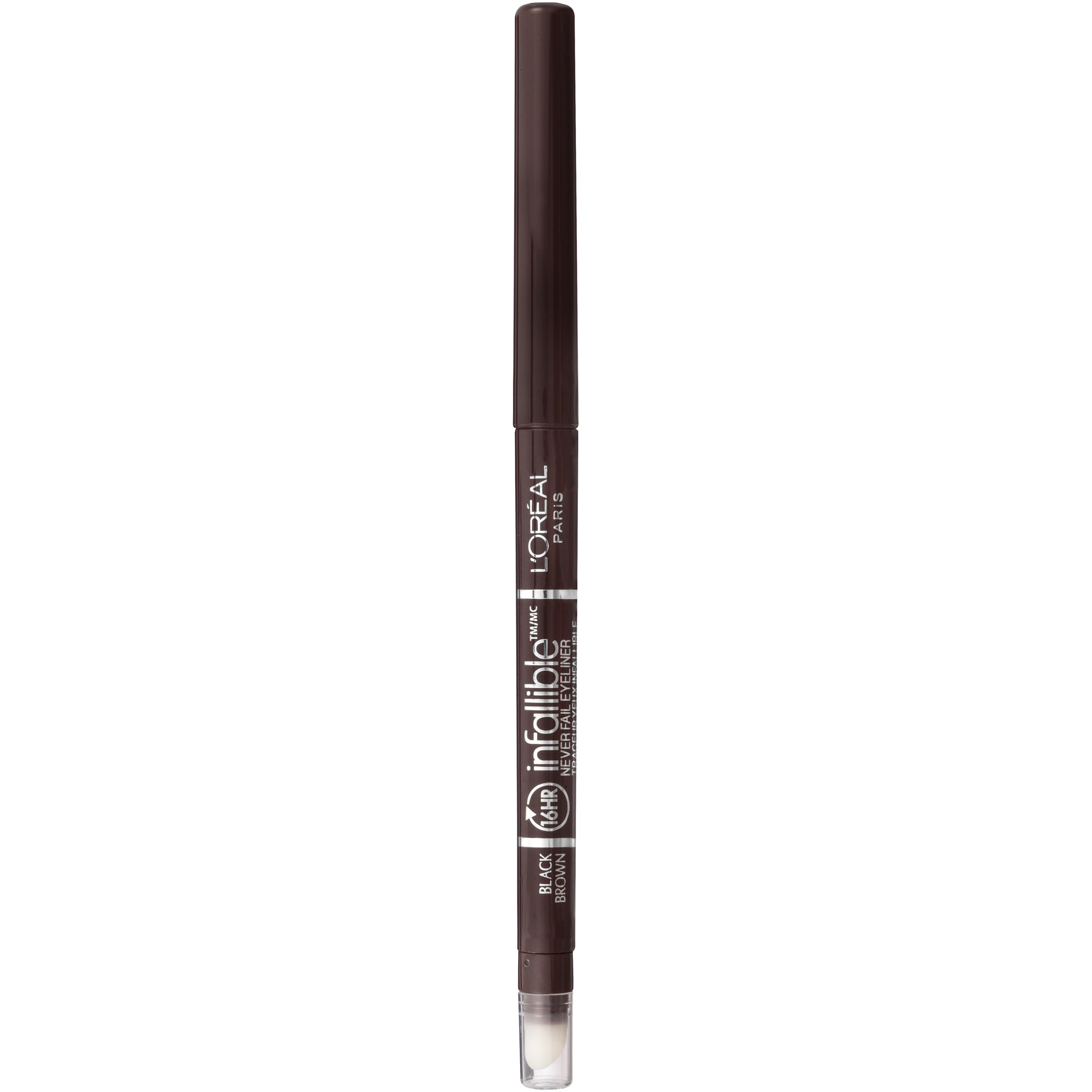 Delineador mecánico Infallible Never Fail con afilador integrado para definición duradera