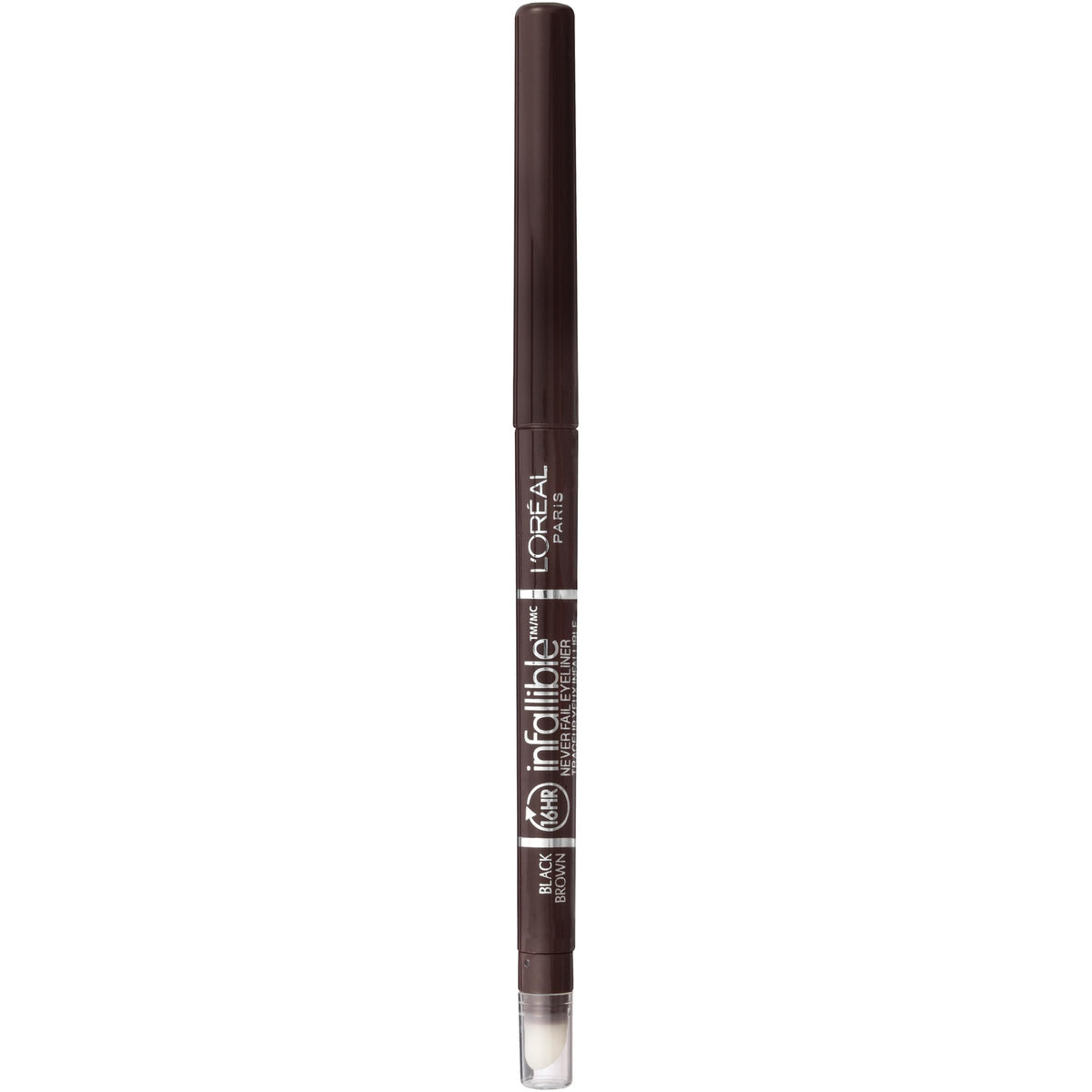 Delineador mecánico Infallible Never Fail con afilador integrado para definición duradera