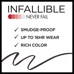 L'Oréal Paris Infallible Never Fail: difuminado con difumino integrado para looks intensos
