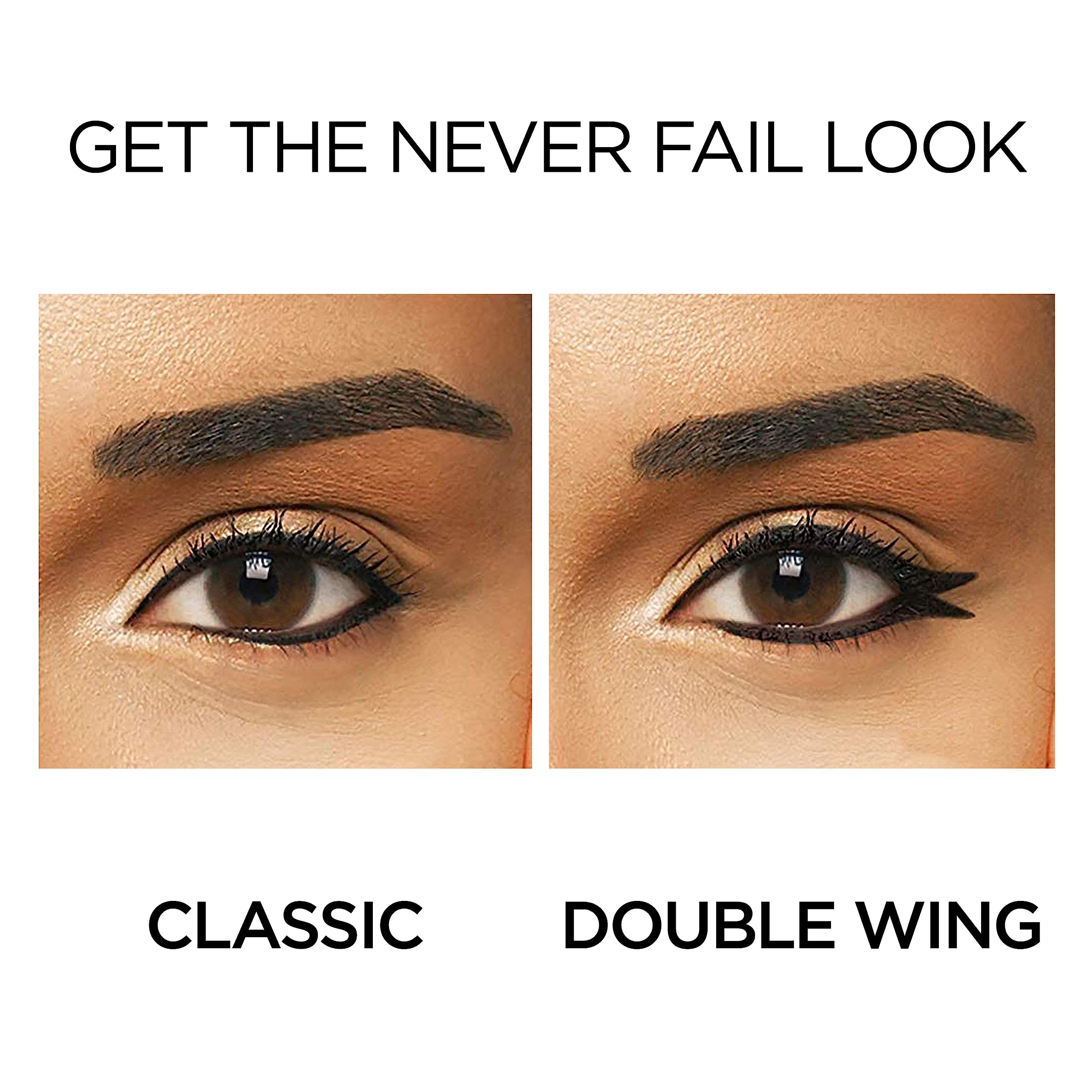 L'Oreal Paris Infallible Never Fail eyeliner close-up showing smooth glide on lid.