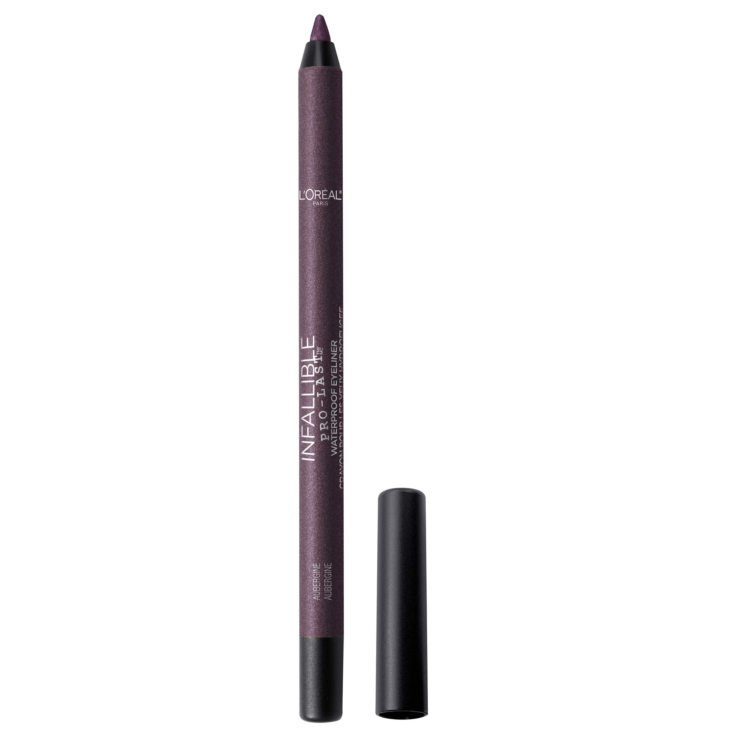 L'Oreal Paris Infallible Pro-Last Pencil Eyeliner Aubergine glides smoothly for all-day wear