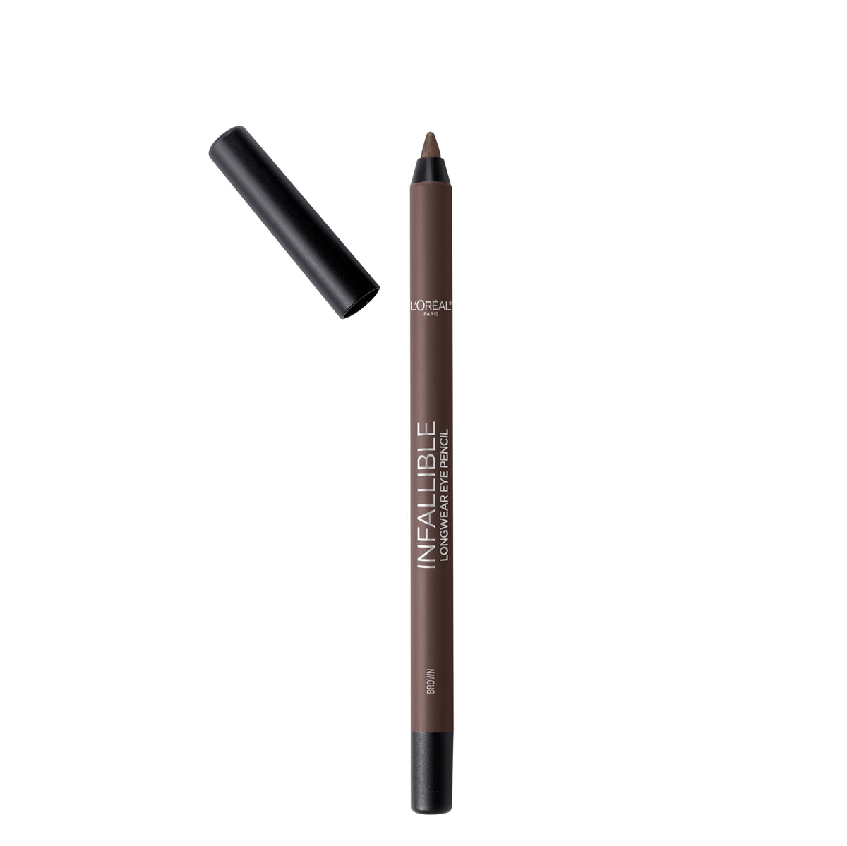 L'Oréal Paris Infallible Pro-Last Pencil Eyeliner brown swatch for long-lasting color