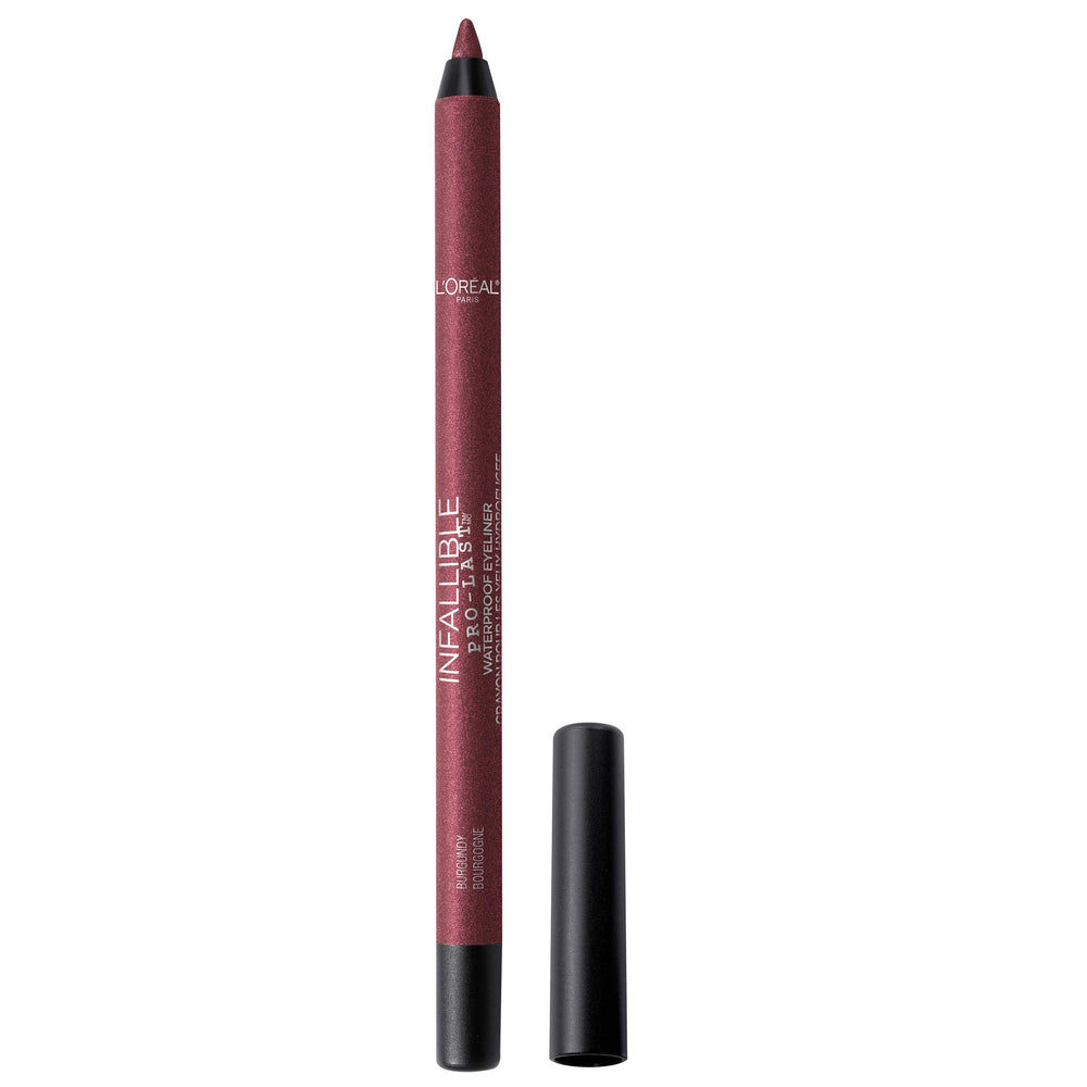 L'Oreal Paris Infallible Pro-Last Eyeliner Burgundy packaging for easy storage and travel.
