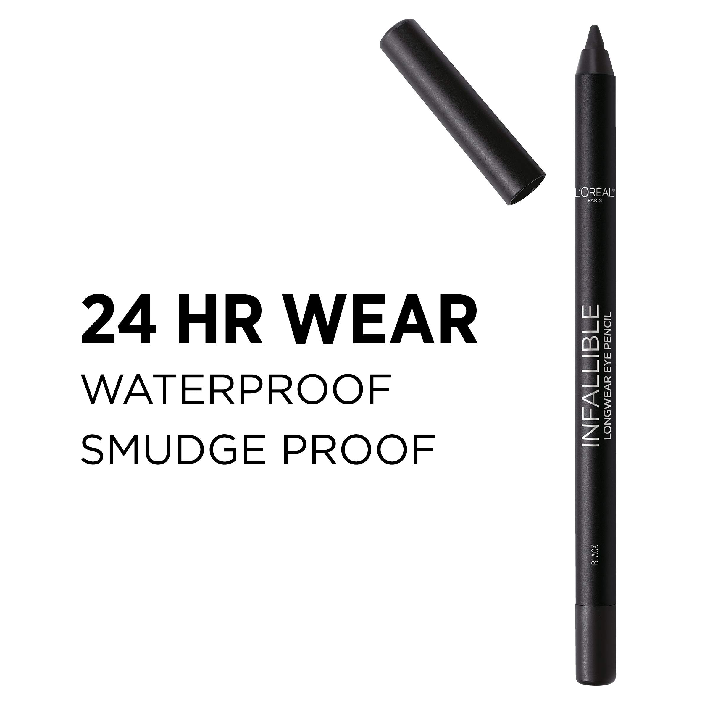 L'Oreal Paris Infallible Pro-Last Burgundy on the waterline for long-lasting definition.