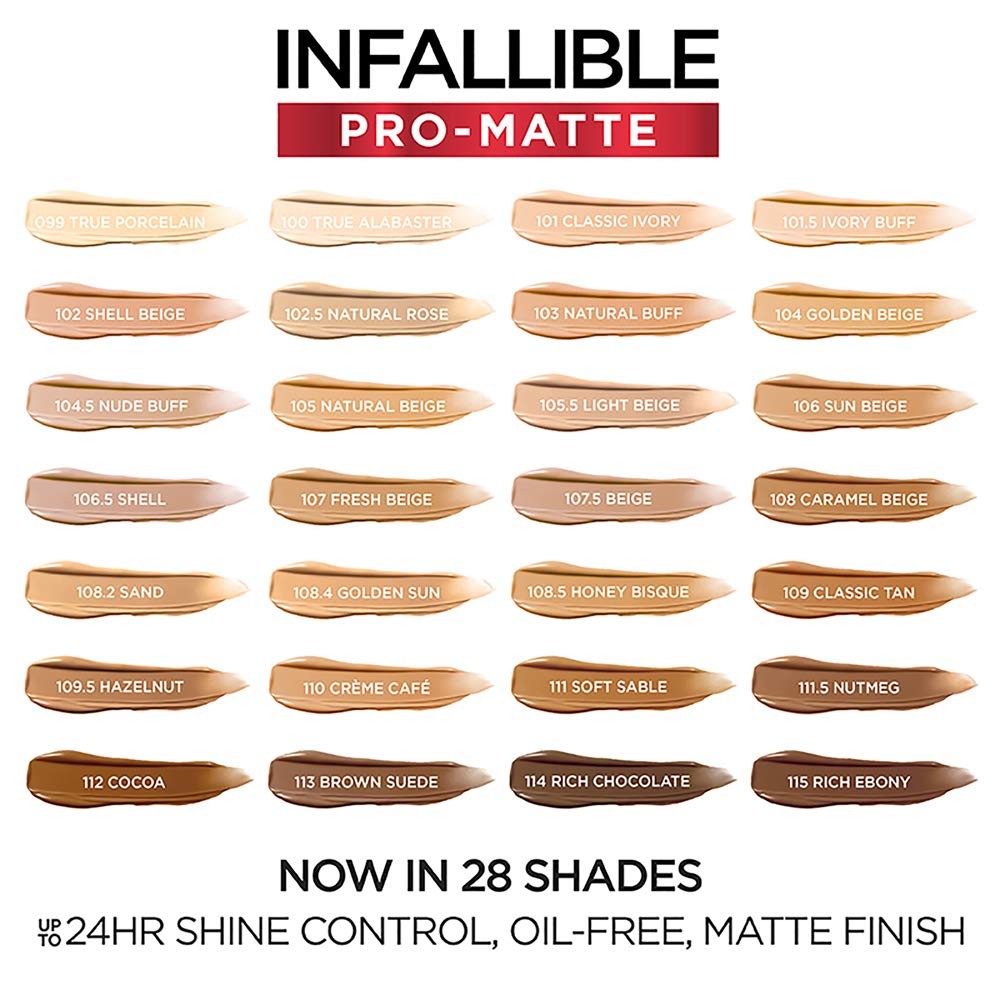 Pro Matte de L’Oréal Paris ofrece cobertura suficiente para ocultar imperfecciones.