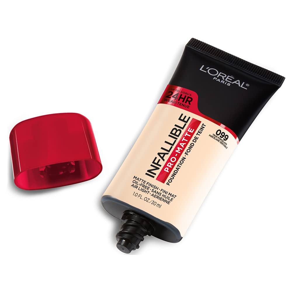 L'Oreal Paris Infallible Pro-Matte acabado demi-mate para un look natural.