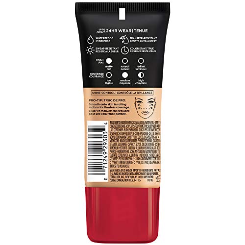 Pro-Matte foundation swatch showing creamy texture and medium coverage