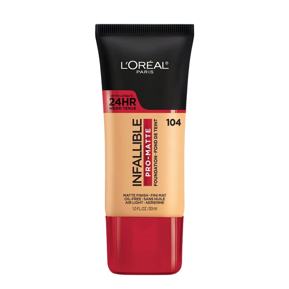 L'Oreal Paris Infallible Pro-Matte Foundation Golden Beige bottle for all-day wear