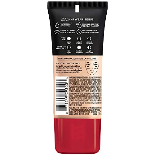 Pro Matte Foundation swatch on skin showing medium coverage for natural look