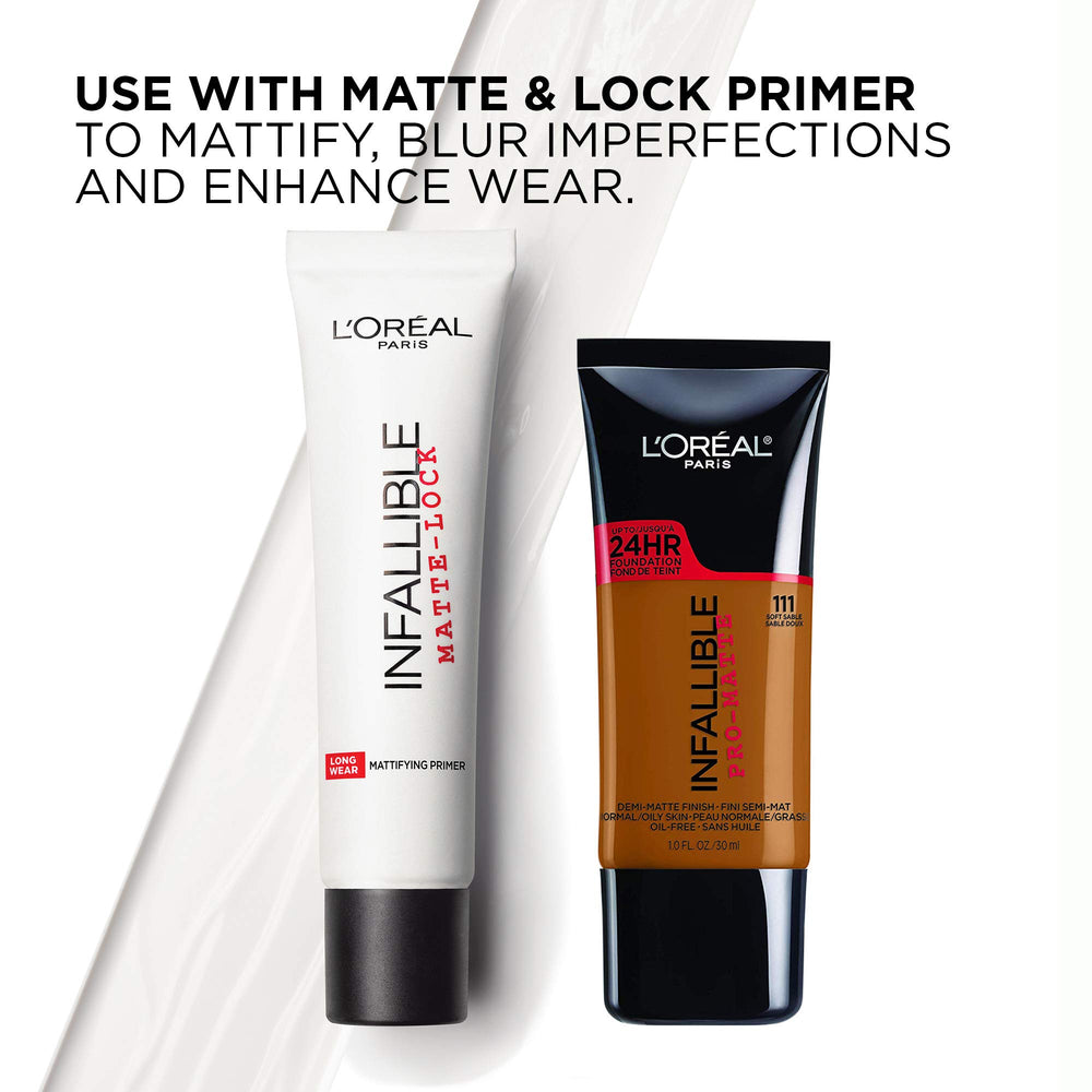 L'Oreal Paris Infallible Pro-Matte piel suave sin peso durante el día.