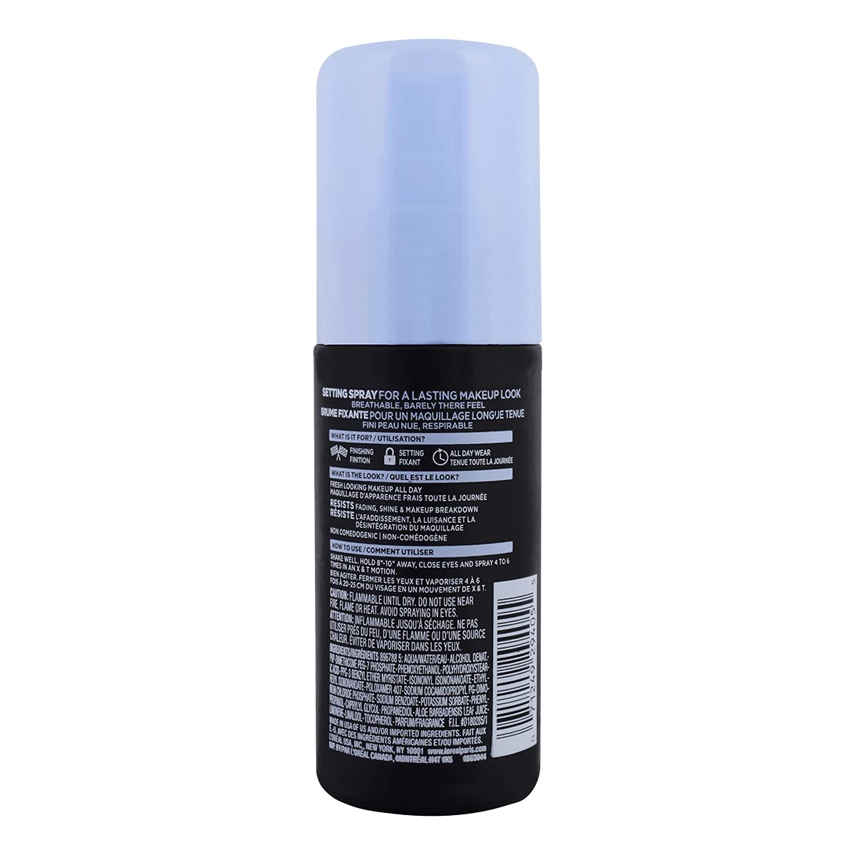 L’Oréal Paris Infallible Pro-Spray en rostro para fijación uniforme y ligera