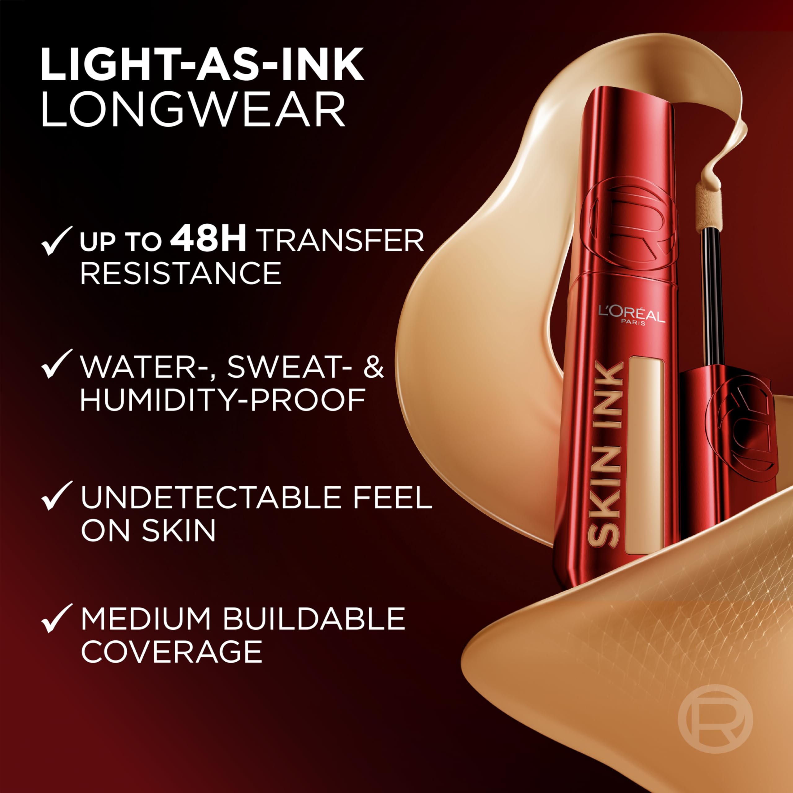 L'Oreal Paris Infallible Skin Ink: acabado mate sedoso en piel.