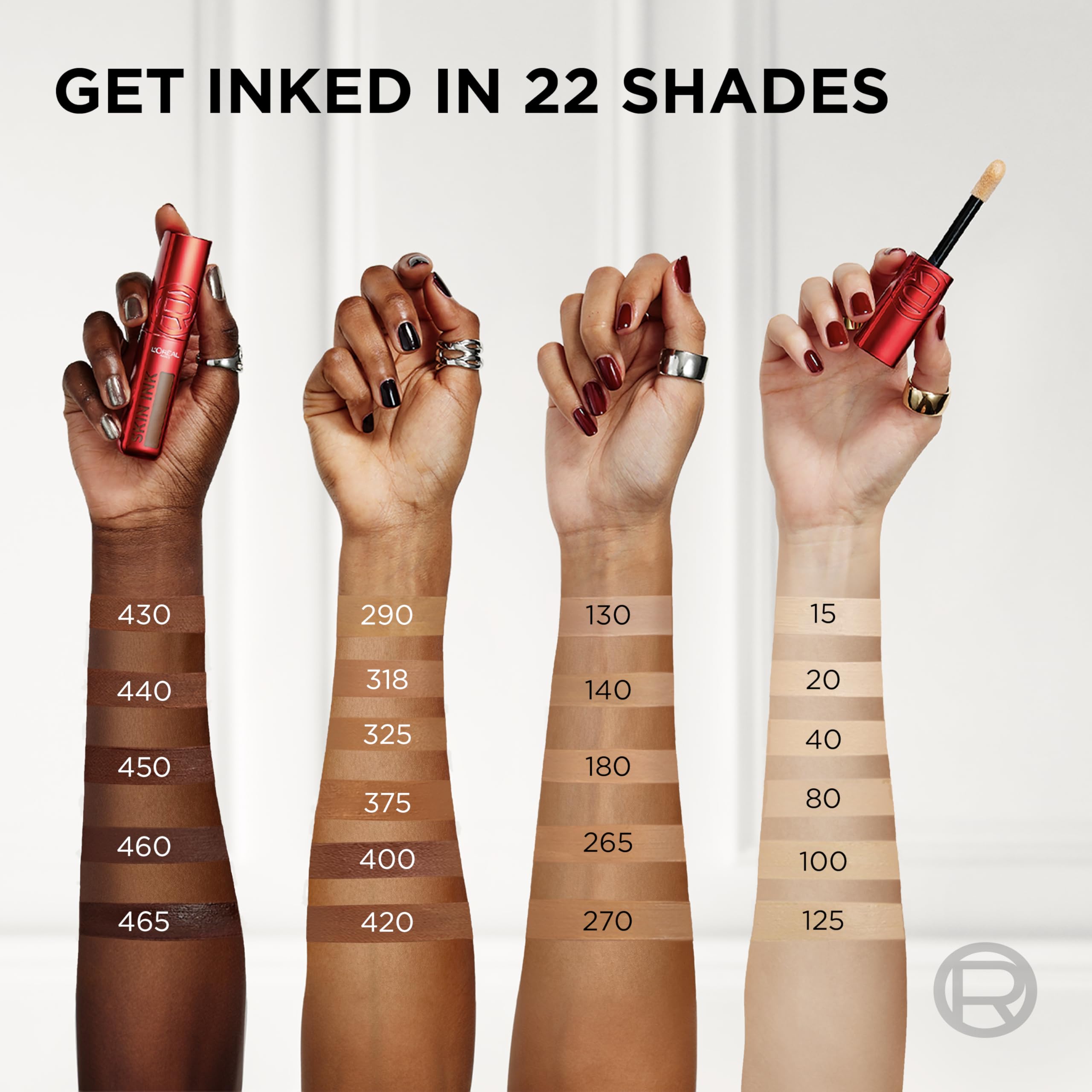 L'Oreal Paris Infallible Skin Ink: cobertura ajustable para un look natural.