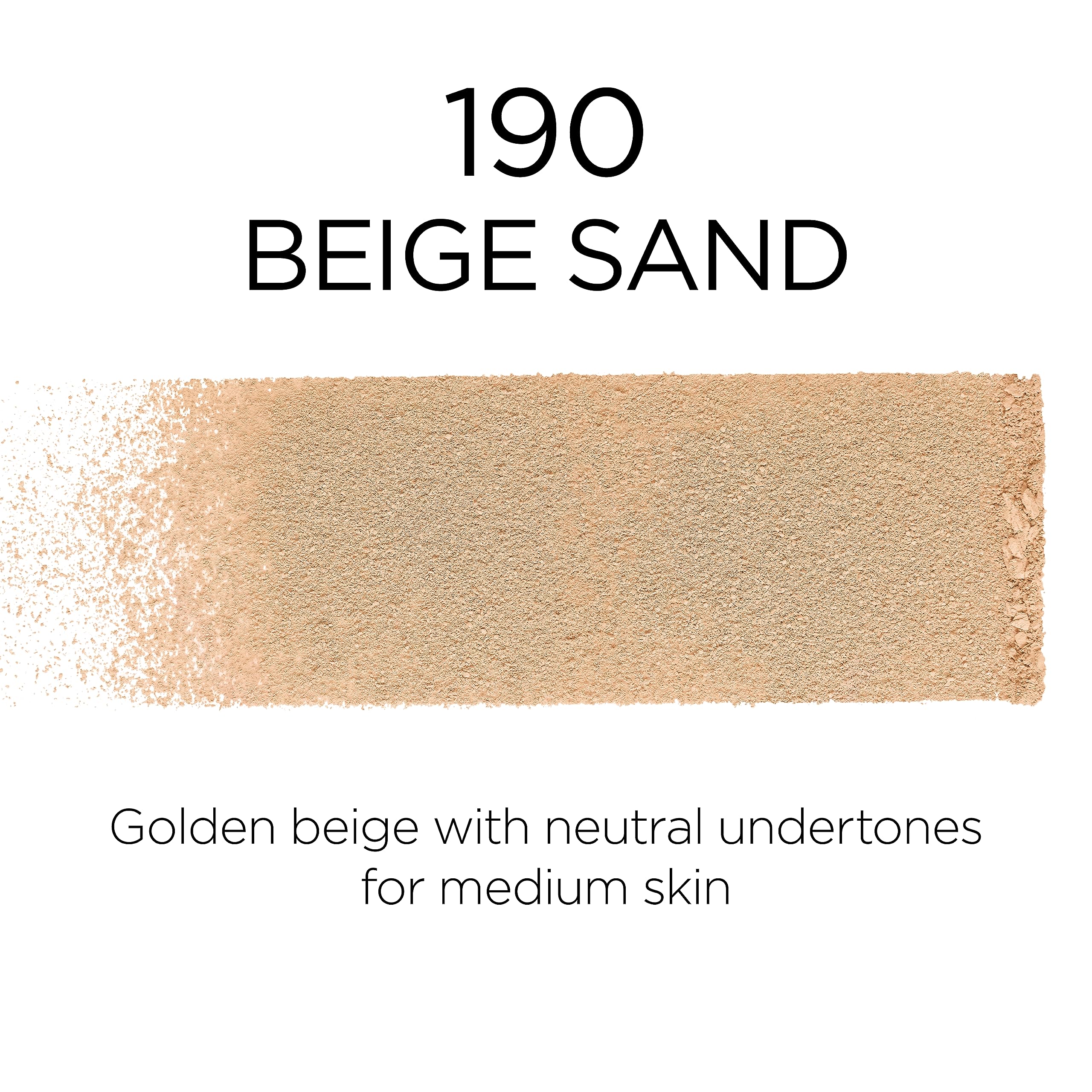 Muestra Beige Sand de L'Oreal Paris Infallible para comparar tono.