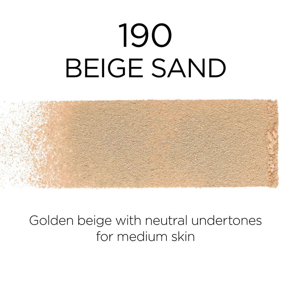 Muestra Beige Sand de L'Oreal Paris Infallible para comparar tono.
