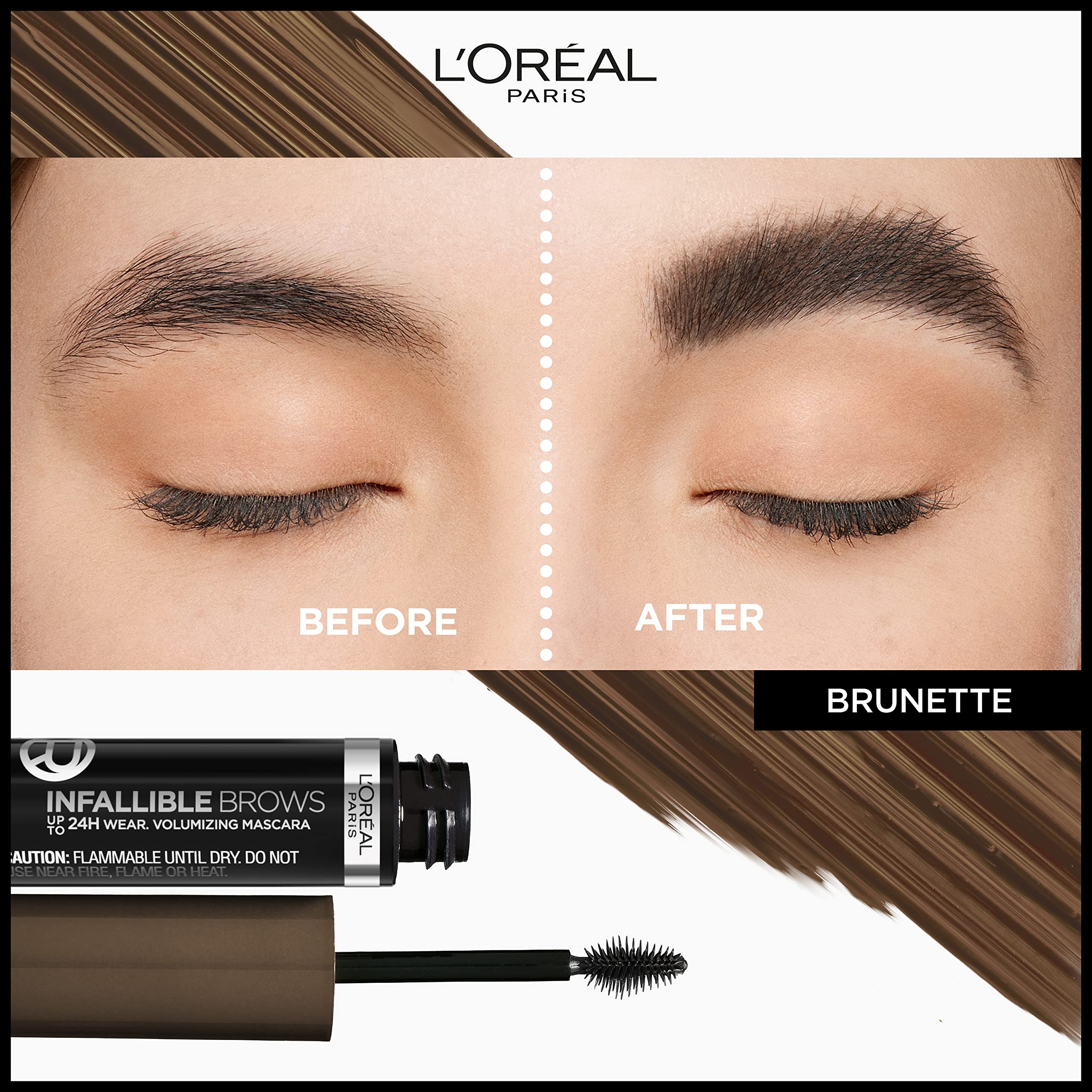 L'Oreal Paris Infallible Volumizing Brow Mascara: cejas definidas y densidad para un look natural