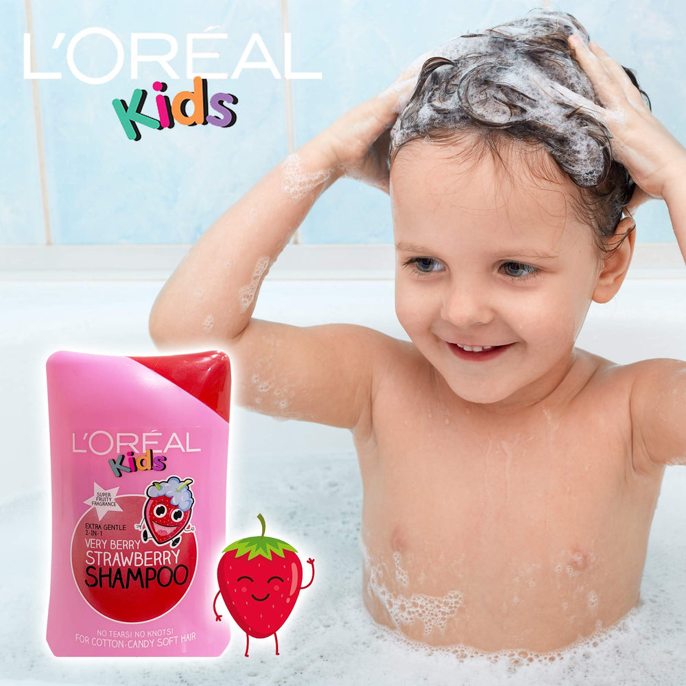 L'Oréal Paris Kids Very Berry packaging showing vibrant strawberry colors